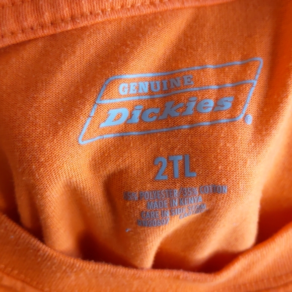 Genuine Dickies, 2TL orange front pocket t-shirt - Picture 2 of 7